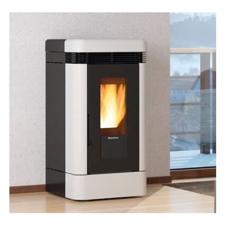 Fogão a pellets La Nordica Extraflame Dahiana VFS 10 kW ventilado Ivory