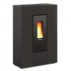 La Nordica Extraflame Marilena Plus AD 8kW Estufa de Pellets Estrecha Negra