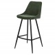 Set of 2 Ari VeryForma Green Velvet and Metal Worktop Chairs