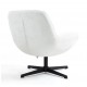 Fauteuil Ena tissu Blanc Pivotant VeryForma