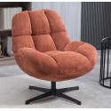 Fauteuil Pivotant Molo tissu terracotta VeryForma