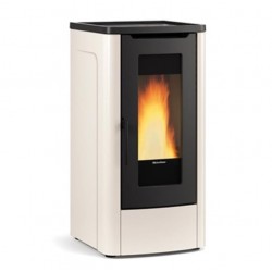 Fogão a Pellets Duto Dahiana Plus VFS 10 kW La Nordica Extraflame Marfim