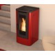 Poêle à granulés canalisé Dahiana Plus VFS 10 kW La Nordica Extraflame Bordeaux