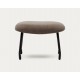 VeryForma Light Brown Fabric and Metal Aspe Footstool