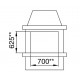 Inserto de pellets canalizado Comfort P70 Air Plus La Nordica Extraflame 10kW