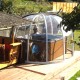 Sfero Abrilios Round Sliding Shelter 3,90m Transparent