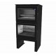 Stufa a legna con forno in acciaio Istan 8,5kW con supporto Ferlux