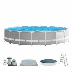 Detachable Pool Intex Prism Frame Grey 32.695 l 610 x 132 cm