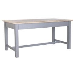 Mesa de Comedor DKD Home Decor Gris Natural Madera Madera de Paulonia Madera MDF 161.5 x 81.5 x 78 cm 161,5 x 81,5 x 78 cm